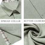 Men's Button Down Shirts Short Sleeve Casual Shirts Summer Beach Shirts , Green