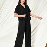 Women's Jumpsuit Co-ord Set | Soft Breathable Feel | Comfortable Fit with Easy Movement , Black